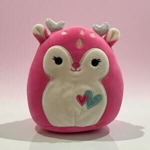 Squishmallow Duchess The Pink Fawn Deer Plush 5" 2021 Valentines Kellytoy